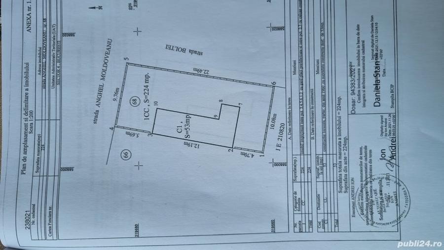 Casă cu 4 camere cu Teren 224 Mp în Central