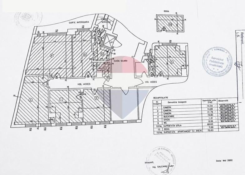 Apartament cu 5 camere semidecomandat în Magheru