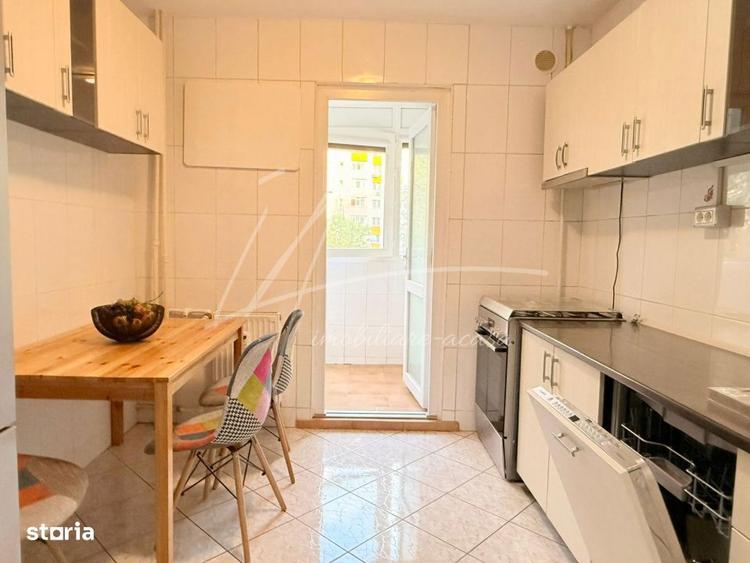 Apartament cu 3 camere, mobilat în Rahova