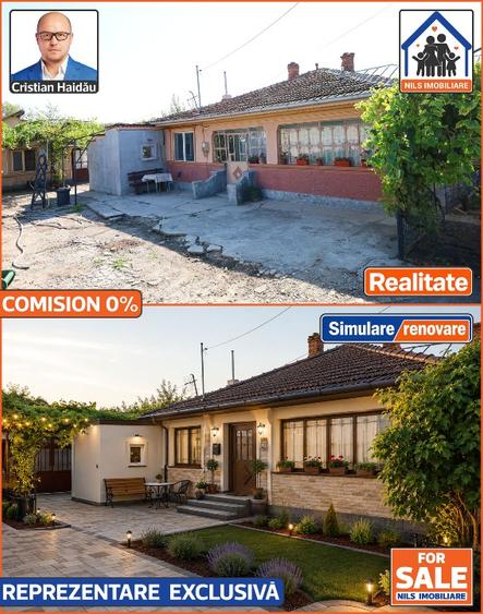 Casă individuală cu 4 camere cu Teren 1047 Mp în Ștefăneștii de Sus