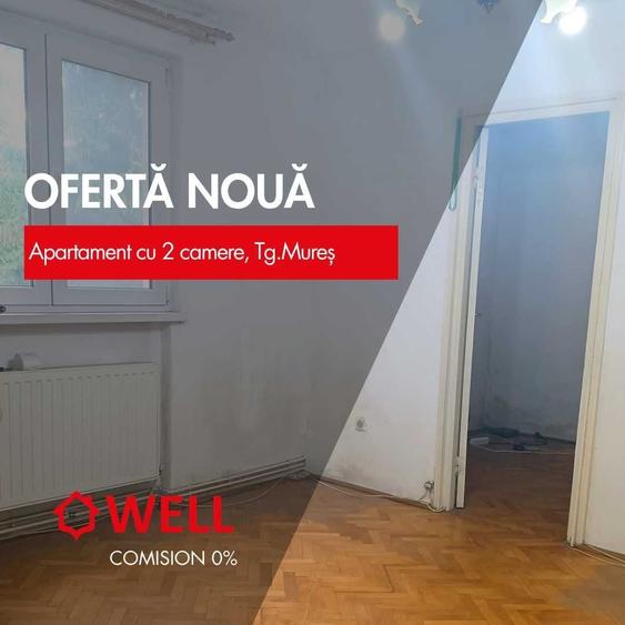 Apartament cu 2 camere decomandat în Central