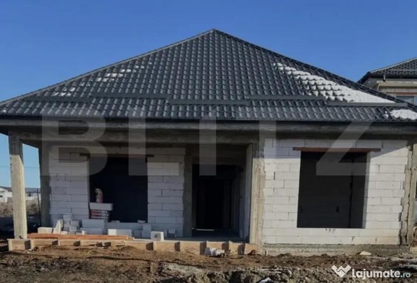 Casa la ro?u pe parter, 3 camere, 146 mp, cu toate utilitat - 1