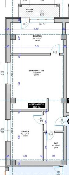 Apartament 3 camere, semidecomandat, 72 mp utili, oras Vatra Dornei - 9