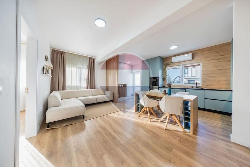 Apartament cu 2 camere, mobilat în Sânpetru
