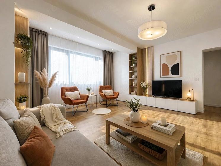 Apartament cu 2 camere decomandat în Central