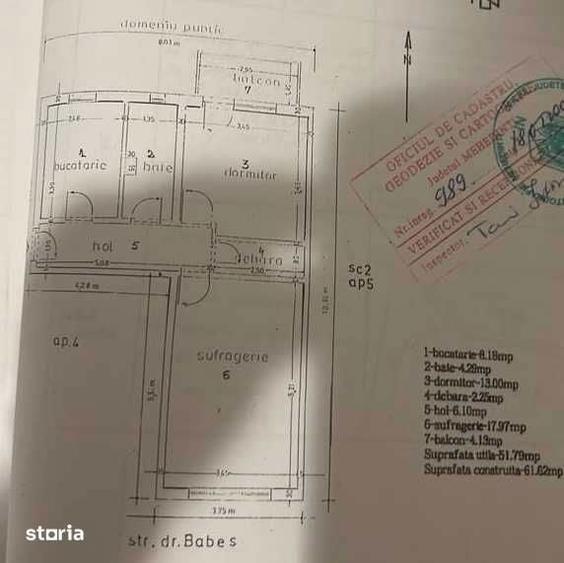 Apartament cu 2 camere în Traian