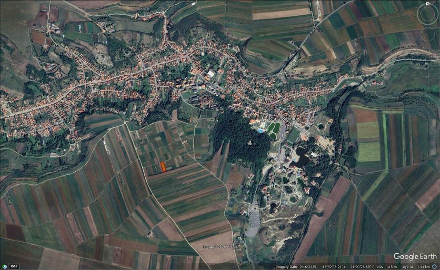 PROPRIETAR - VÂND TEREN intravilan în Ocna Sibiului pentru construire casă - 3