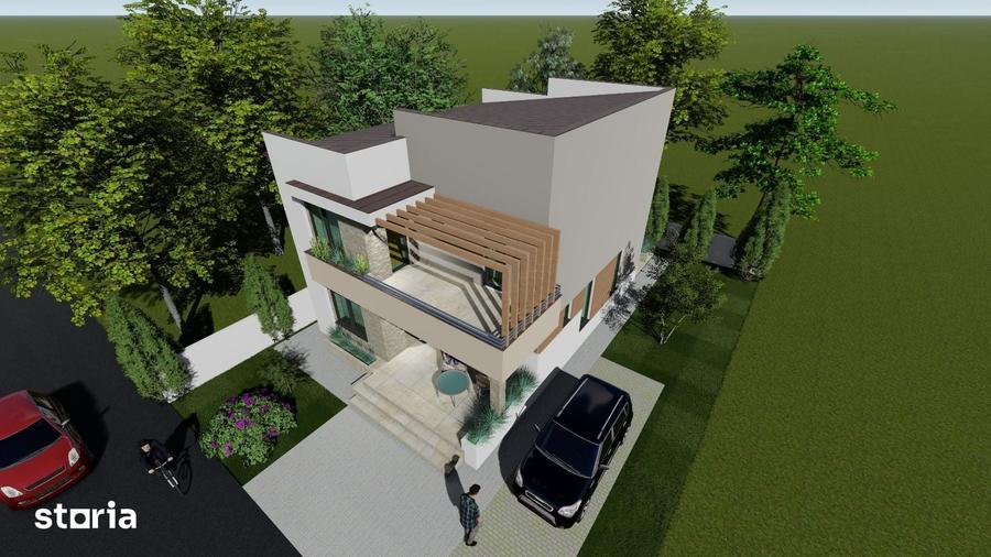 Casă cu 5 camere cu Teren 300 Mp în Tunari