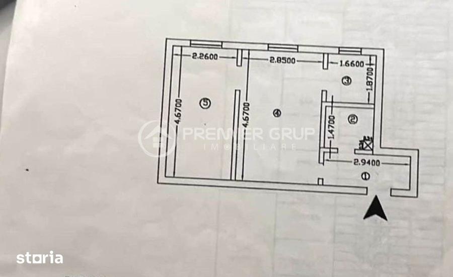 Etaj 1! Apartament 2 camere 32mp, Tatarasi, AC - 1