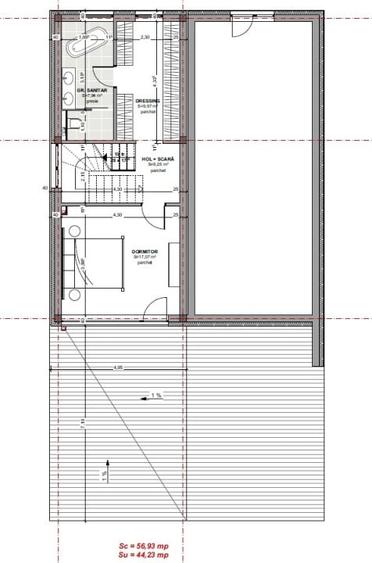 Duplex cu 4 camere cu Canalizare în Iris
