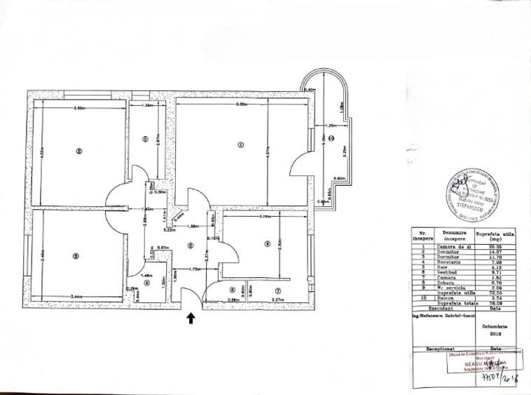 Apartament cu 3 camere decomandat, mobilat în Octavian Goga