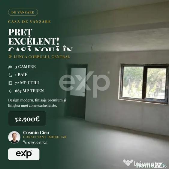 Casă cu 3 camere cu Teren 667 Mp în Pădureți