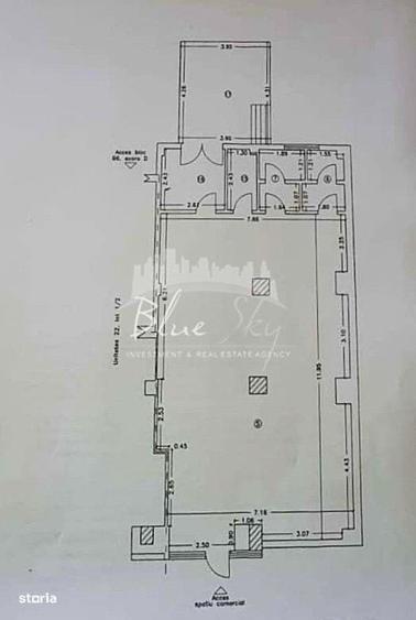 Spațiu comercial, de 122 mp, în Central