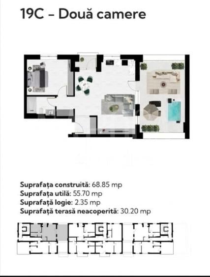 Apartament 2 camere de vanzare in Baile Felix, Cordau - 3