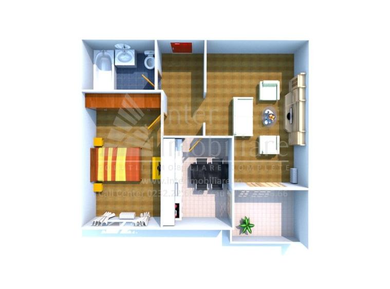 Apartament cu 2 camere decomandat în Nicolina