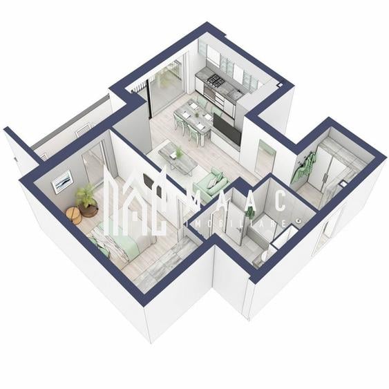 Apartament cu 2 camere în Turnișor