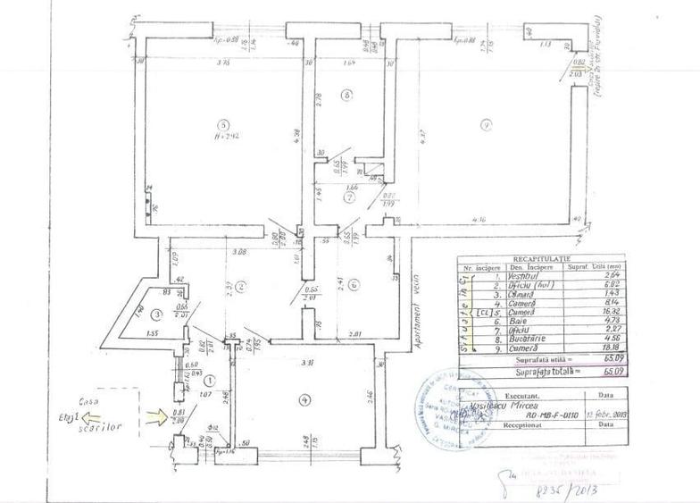 Apartament cu 3 camere în Gara de Nord