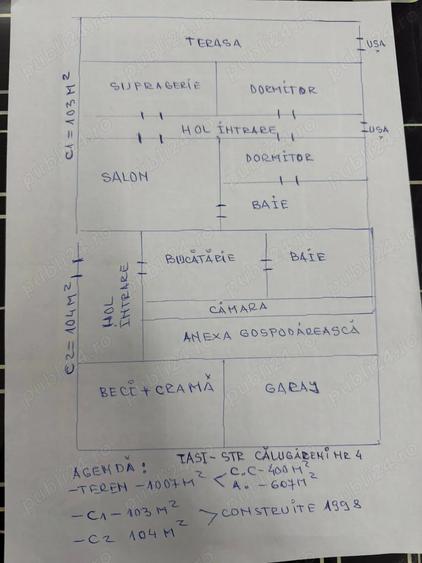 Casă cu 6 camere în Copou