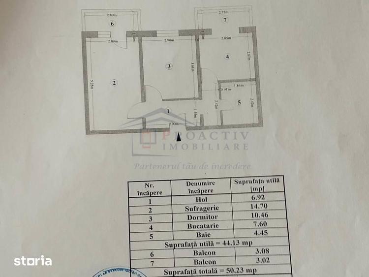 Apartament 2 Camere | Obcini | 50 mp | 2c-7721 - 1