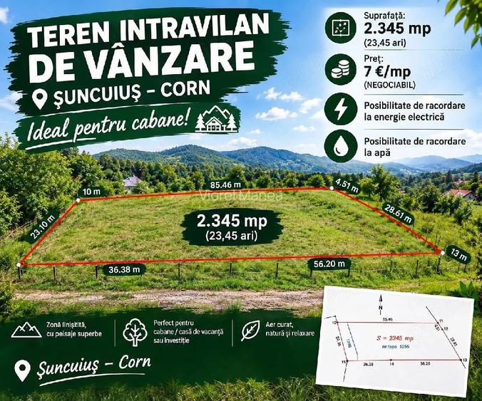 Teren de 2345 mp, în Șuncuiuș