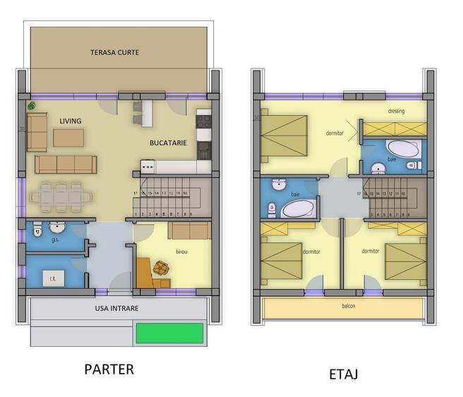 Casă cu 5 camere cu Teren 500 Mp în Crevedia