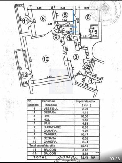 Apartament 3 camere de vanzare *I.C. Bratianu - Piata Unirii* - 20