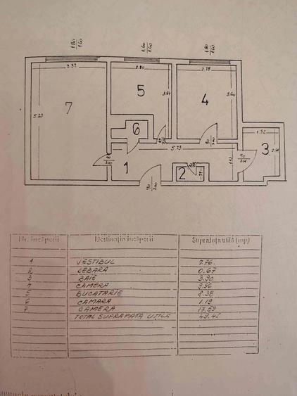 Apartament cu 2 camere decomandat în Moșilor
