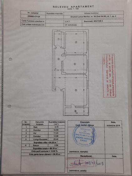 Apartament cu 3 camere decomandat în Nicolae Grigorescu