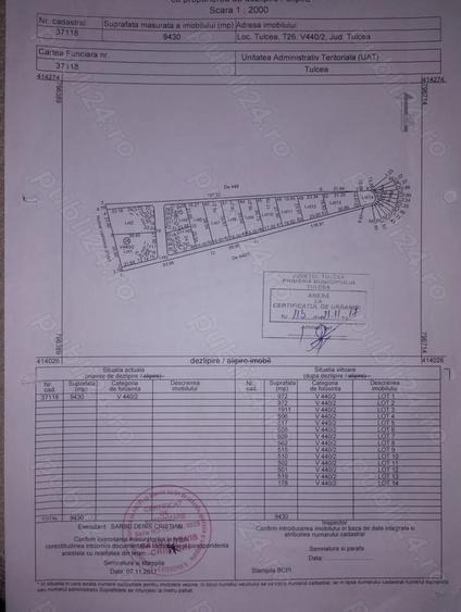Teren de 1000 mp, în Exterior Vest