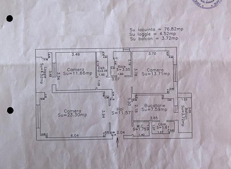 Apartament cu 3 camere decomandat, mobilat în Republicii