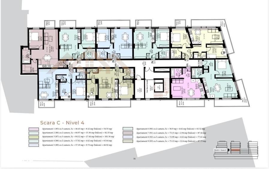 Apartament cu 2 camere în Central