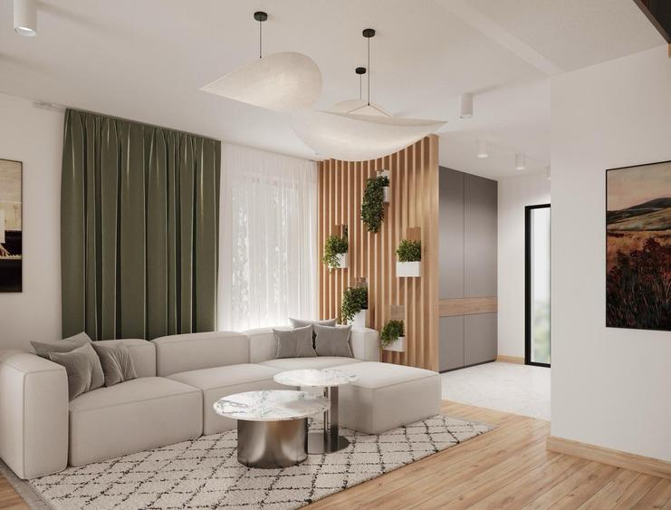 Duplex cu 4 camere cu Teren 200 Mp în Odăi