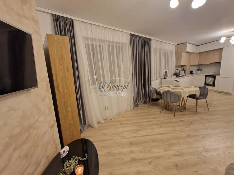 Apartament cu 3 camere semidecomandat, mobilat în Florești