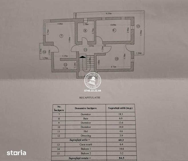 Casă cu 3 camere cu Teren 450 Mp în Podul de Fier