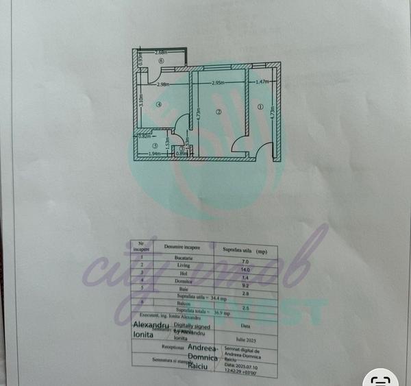 Apartament cu 2 camere semidecomandat în Vitan