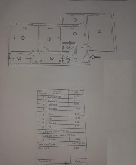 Apartament cu 3 camere decomandat, mobilat în Radu Negru