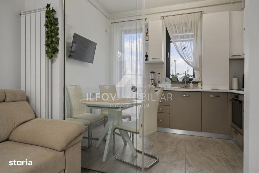 Apartament cu 2 camere, mobilat în Tunari