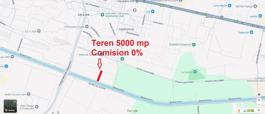 Teren Construcții intravilan de 5000 mp, în Splaiul Unirii