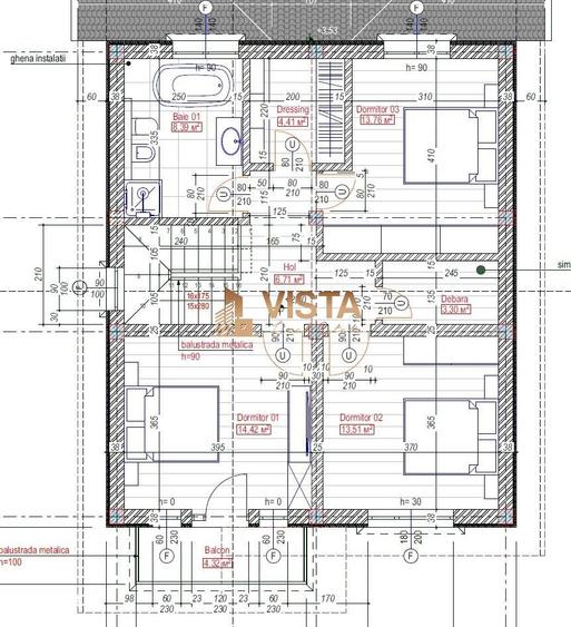 Casa Premium, 4 camere, 500 mp teren, toate utilitatile, Sanpetru-Harm - 14