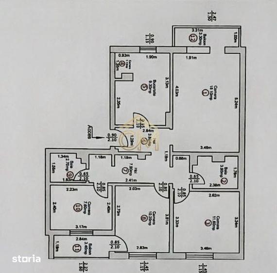Apartament cu 4 camere decomandat în Ștrand