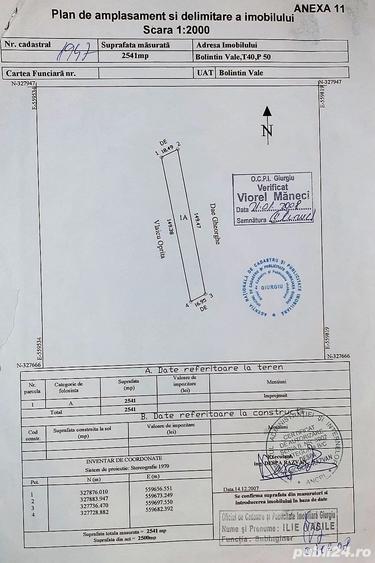 Teren de 2541 mp, în Central