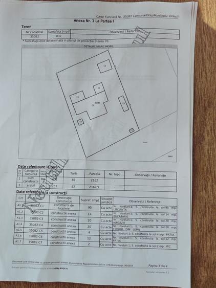 Casă cu 4 camere în Orlești