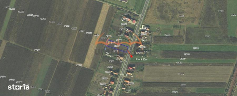 Teren de 1478 mp, în Iclod