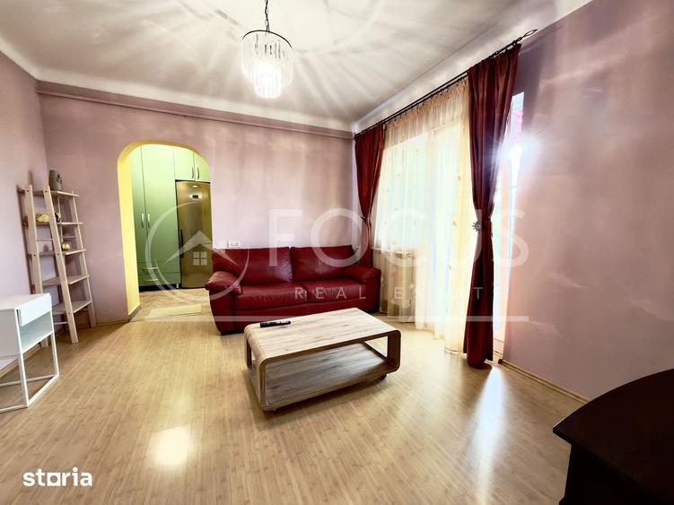 Apartament cu 2 camere semidecomandat, mobilat în Dorobanți