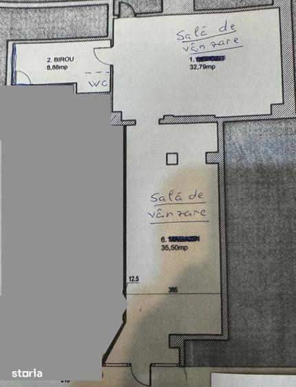 Spațiu comercial, de 78 mp, în Giurgiului