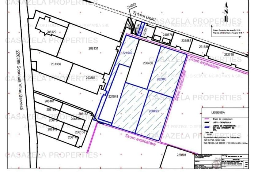 Teren Construcții intravilan de 103131 mp, în Grozăvești