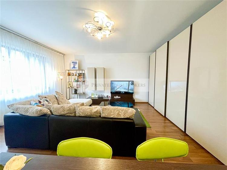 Apartament cu 2 camere semidecomandat, mobilat în Băneasa