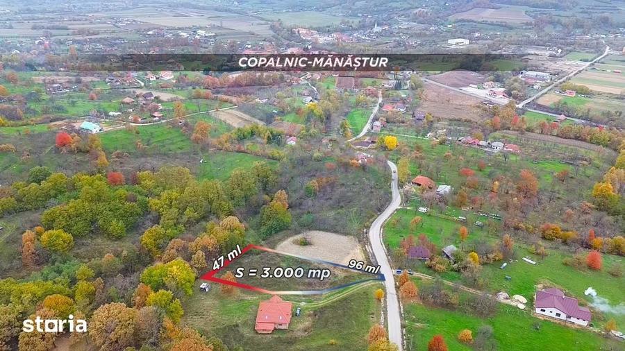 Teren de 3000 mp, în Copalnic