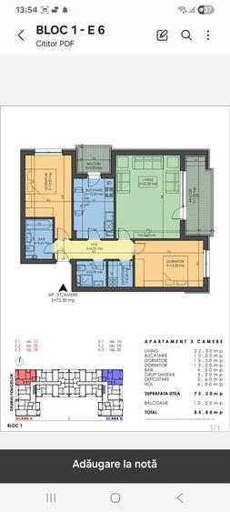 Apartament cu 3 camere decomandat în Prelungirea Ghencea