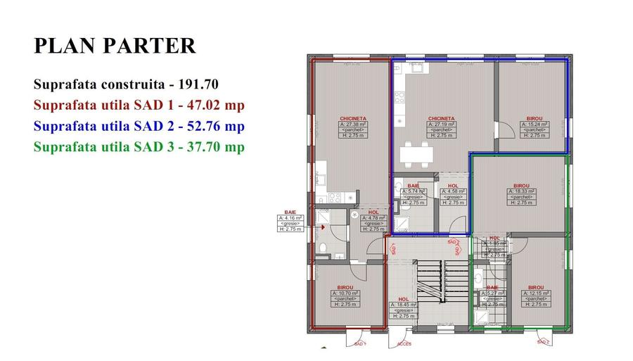 Apartament cu 2 camere decomandat în Girocului